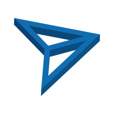 kağıt uçak logosu vektör illüstrasyon sembolü tasarımı