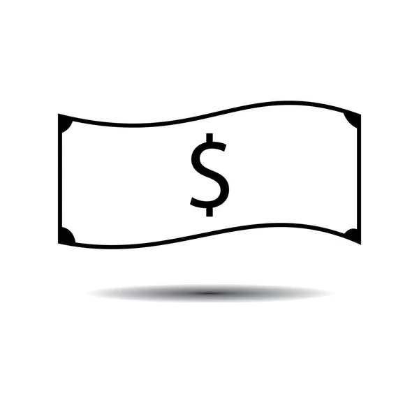 Dolar Icône Vectoriel Illustration Symbole Conception — Image vectorielle
