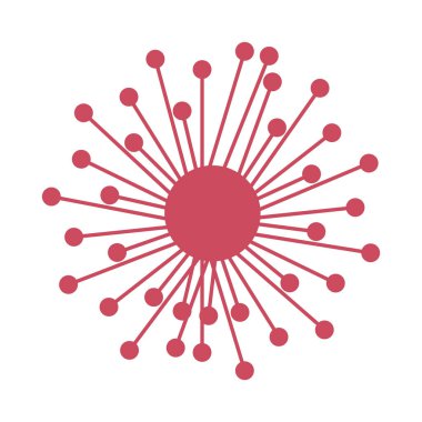 Karahindiba simgesi vektör illüstrasyon logo tasarımı