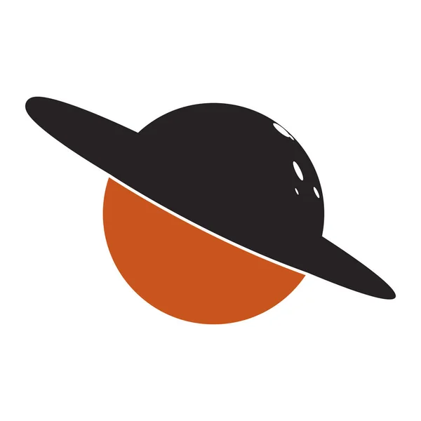 Illustration Logo Arrière Plan Icône Vectorielle Planète — Image vectorielle