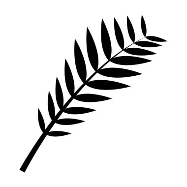 Yaprak Simgesi Vektör Şablon Tasarımı Çizimi