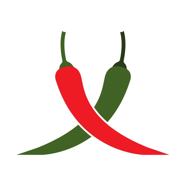 Chili Logotipo Vetor Ilustração Modelo Design —  Vetores de Stock
