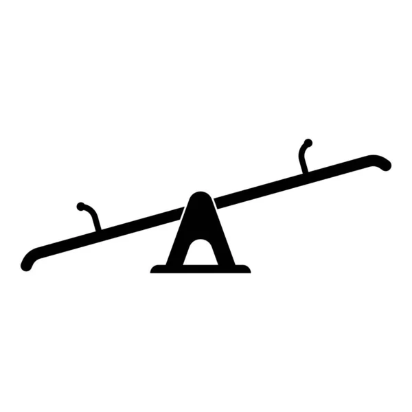 Desenho Símbolo Ilustração Vetor Ícone Seesaw — Vetor de Stock