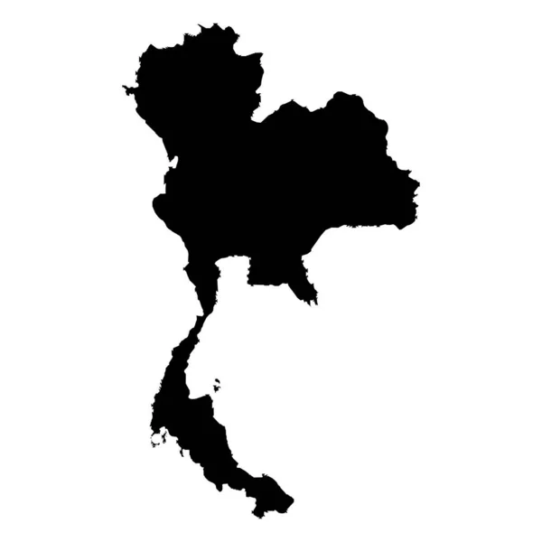 Thailand Map Logo Vektor Gambar Simbol Desain - Stok Vektor