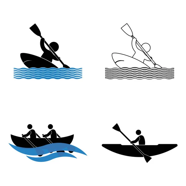 Stock vector kayak sport icon vector illustration symbol design