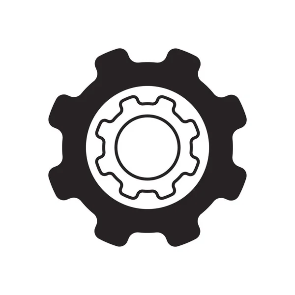 Gear Icon Vector Illustration Symbol Design —  Vetores de Stock