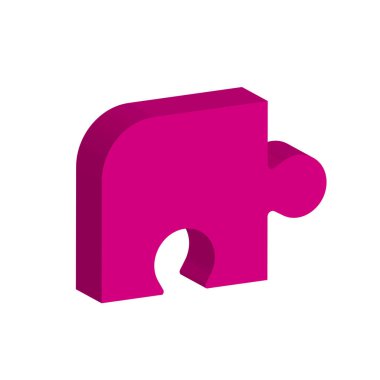 Bulmaca simgesi vektör çizimi soyut tasarım