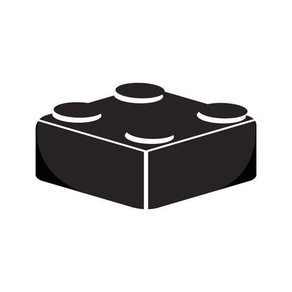 Bygga Block Ikon Vektor Illustration Symbol Design — Stock vektor