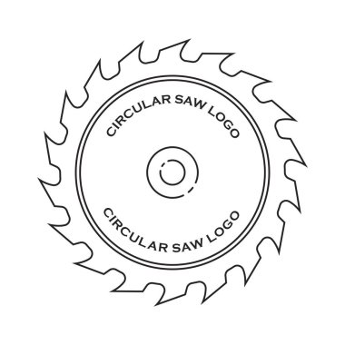 Circular saw vector icon illustration sign for web and design clipart