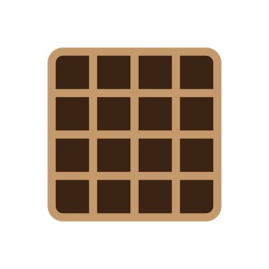 Waffle simgesi vektör illüstrasyon tasarım şablonu