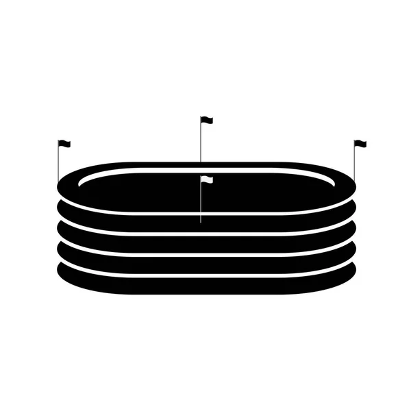 Sport Stadion Symbol Vektor Illustration Symbol Design — Stockvektor
