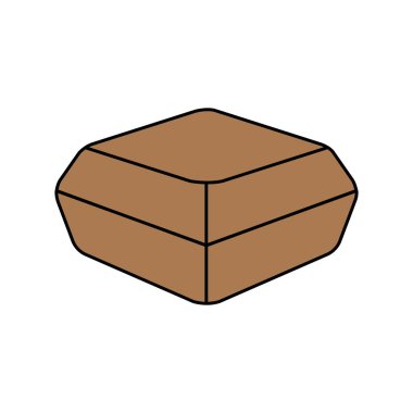 Stil köpük beslenme çantası ikonu vektör illüstrasyon tasarımı