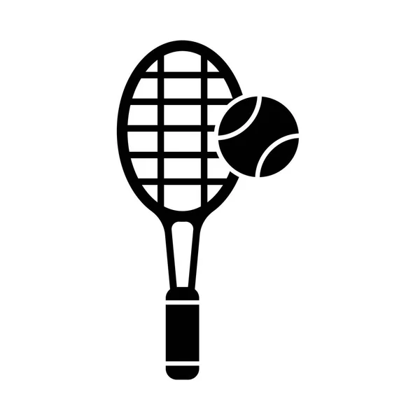 Design Modello Illustrazione Vettoriale Icona Tennis — Vettoriale Stock