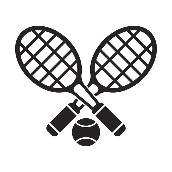 Tennis Icon Vector Illustration Template Design — Stock Vector