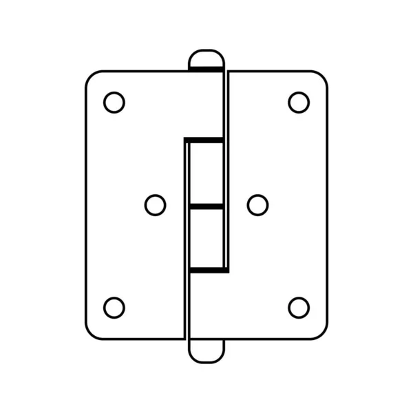 Türscharnier Symbol Vektor Illustration Symbol Design — Stockvektor