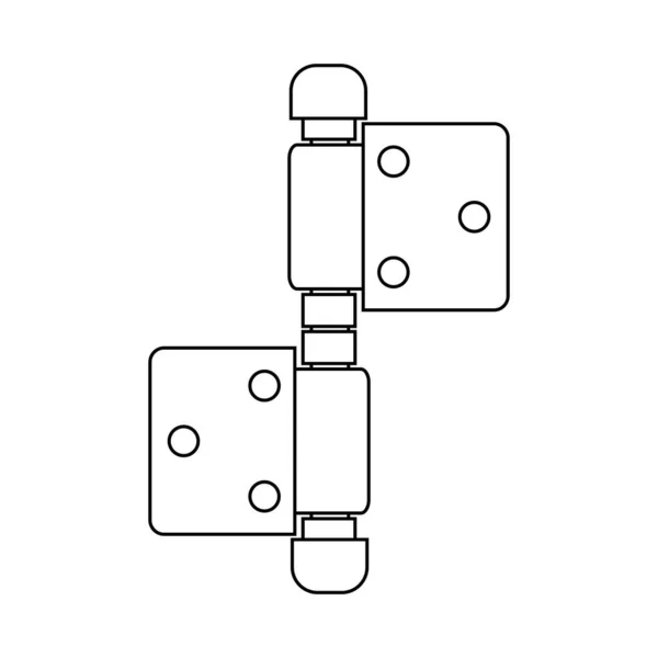 Dörrgångjärn Ikon Vektor Illustration Symbol Design — Stock vektor