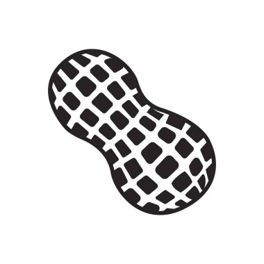 Fıstık ikonu vektör illüstrasyon sembolü tasarımı