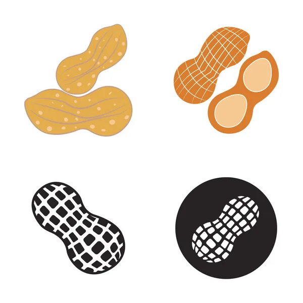 Peanut Symbol Vektor Illustration Symbol Design — Stockvektor