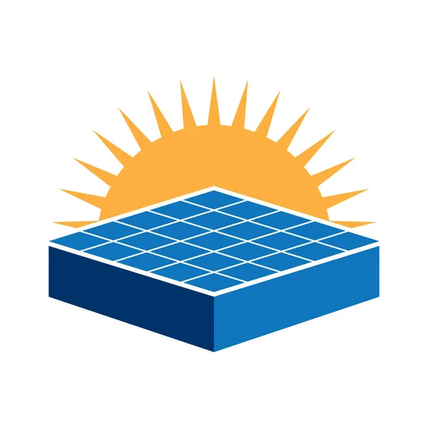 Solar Panel Icon Vector Illustration Symbol Design — Stock Vector