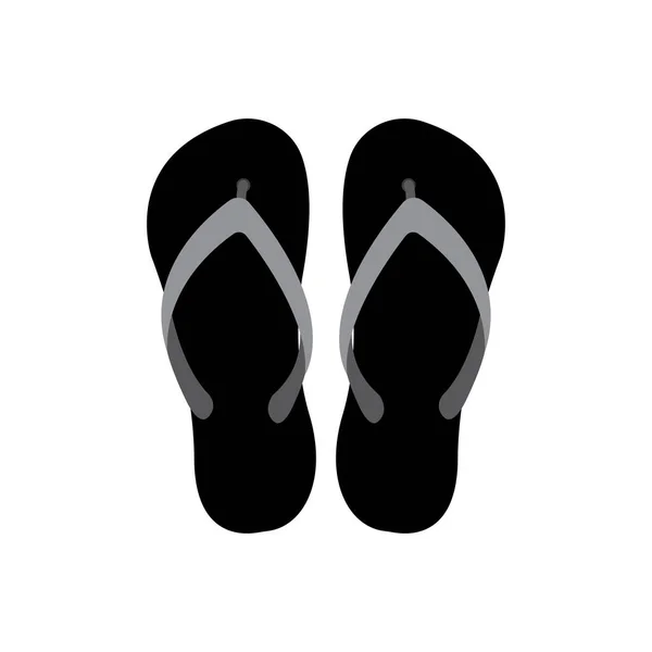 Flip Flops Ícone Vetor Ilustração Símbolo Design — Vetor de Stock