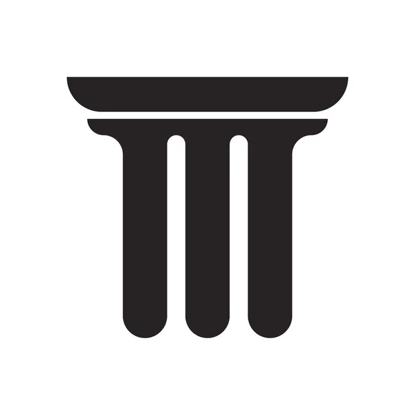 Columna Logotipo Vector Símbolo Plantilla Diseño — Vector de stock