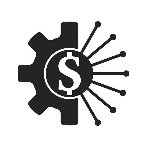 Modelo Logotipo Ilustração Vetor Ícone Rede Empresarial — Vetor de Stock