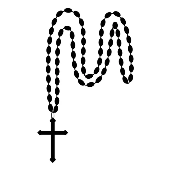 Розарій Іконка Векторні Ілюстрації Дизайн Символів — стоковий вектор