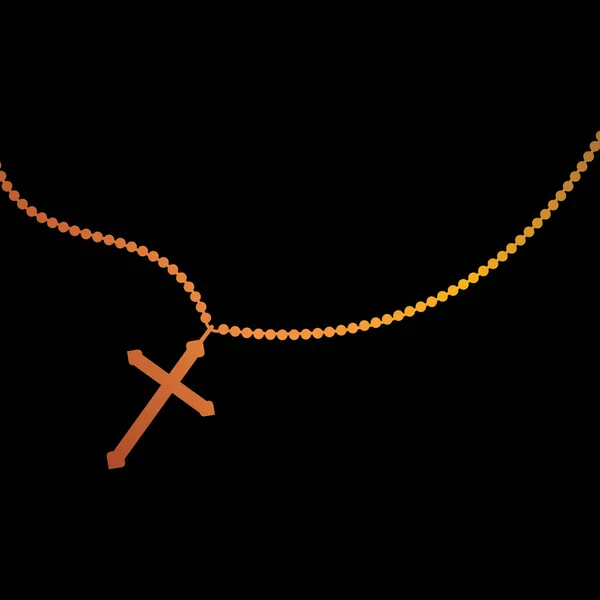 Ikona Wektora Różańca Ilustracja Symbol Projektu — Wektor stockowy