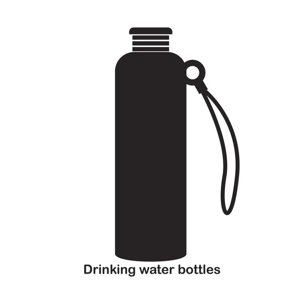 Конструкция Векторной Иллюстрации Бутылок Питьевой Водой Лицензионные Стоковые Иллюстрации