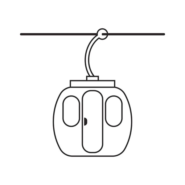 Σχέδιο Συμβόλων Απεικόνισης Διανύσματος Εικονιδίου Funicular — Διανυσματικό Αρχείο
