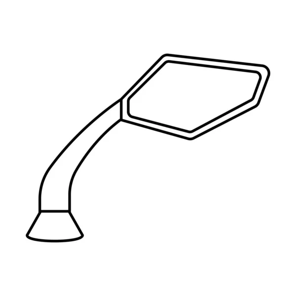 Rückspiegel Symbol Vektor Illustration Einfaches Design — Stockvektor