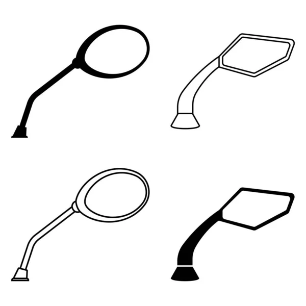 Rückspiegel Symbol Vektor Illustration Einfaches Design — Stockvektor