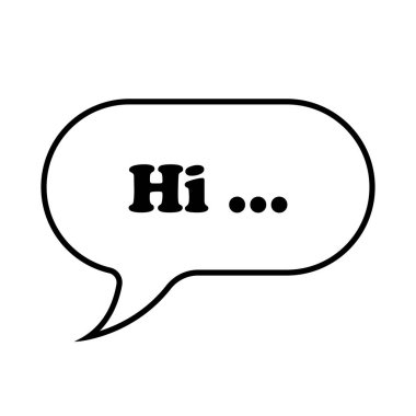 Konuşma balonu ikonu vektör illüstrasyon sembolü tasarımı