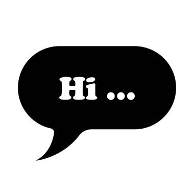 Konuşma balonu ikonu vektör illüstrasyon sembolü tasarımı