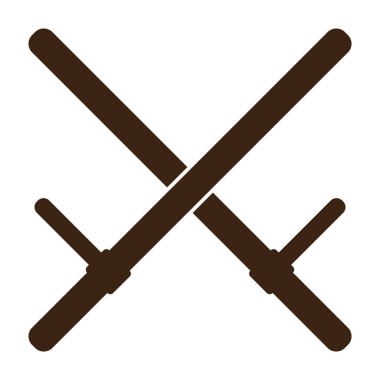 Polis Batonları simgesi, vektör illüstrasyon sembolü tasarımı