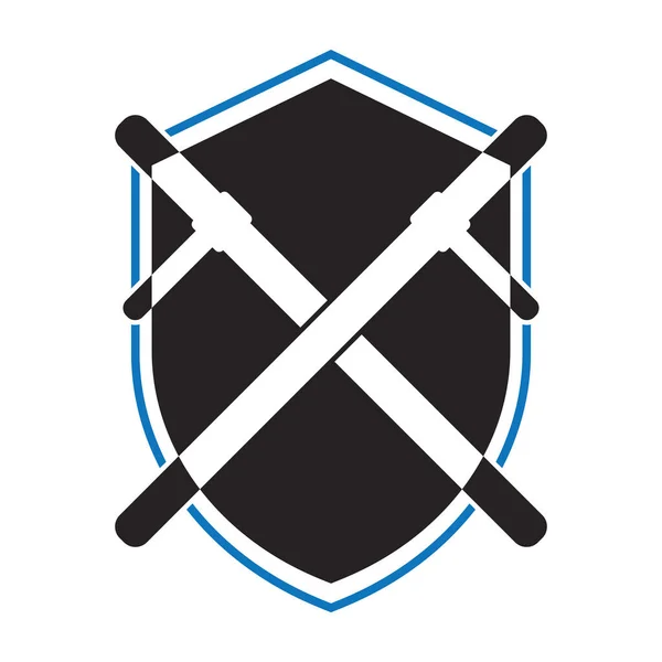 Логотип Поліції Батончики Дизайн Векторних Ілюстрацій — стоковий вектор