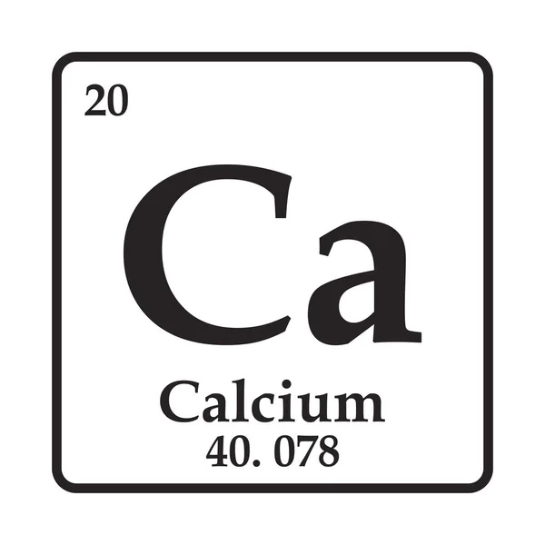 Calcium Symbol Icon Vector Illustration Template Design — Stock Vector