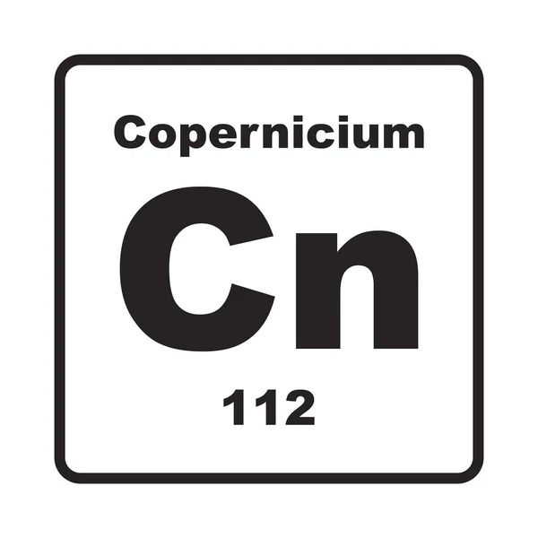 Copernicium元素图标矢量图例模板符号 — 图库矢量图片