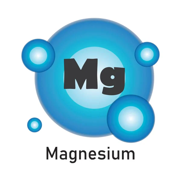 Magnezyum kimyasal element ikon vektör illüstrasyon sembolü tasarımı