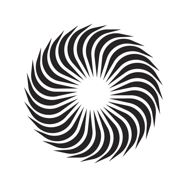 Patrón Circular Icono Vector Ilustración Símbolo Diseño — Archivo Imágenes Vectoriales