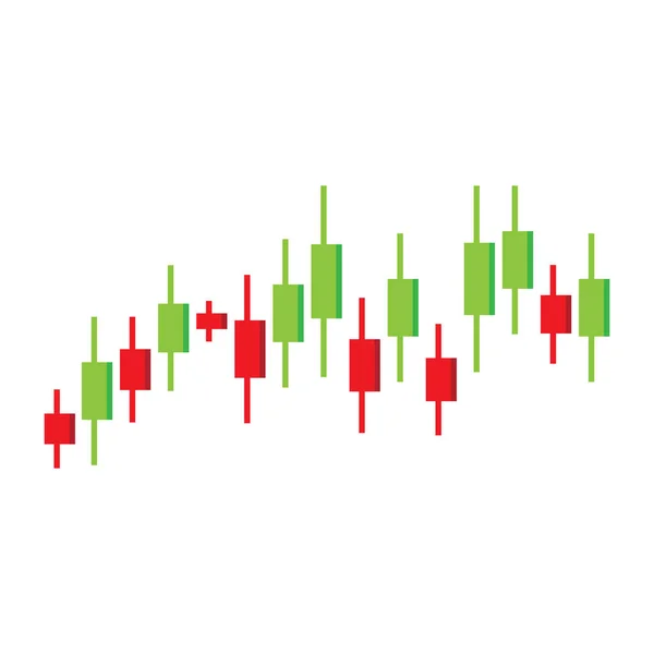 Voorraadprijs Indicator Grafiek Pictogram Vector Illustratie Symbool Ontwerp — Stockvector