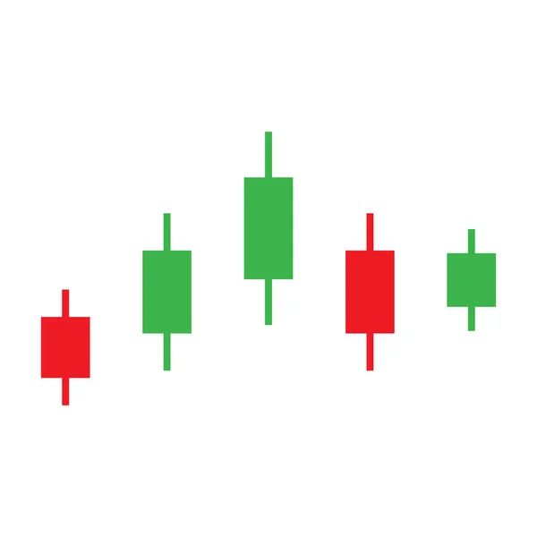 Indikátor Ceny Akcií Graf Ikona Vektor Ilustrace Symbol Design — Stockový vektor