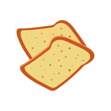 Ekmek simgesi vektör illüstrasyon şablonu tasarımı