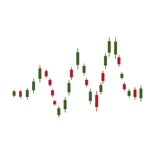 Wskaźnik Cen Akcji Wykres Ikona Wektor Ilustracja Symbol Projekt — Wektor stockowy