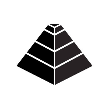 Piramit vektör resmetme sembolü tasarımı