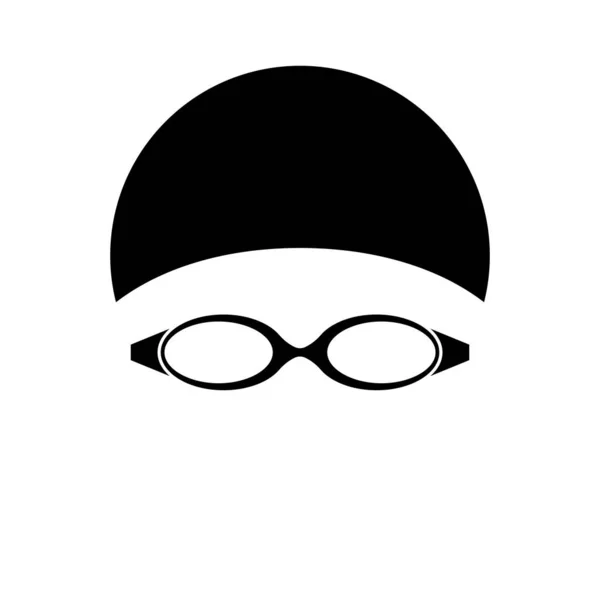 Návrh Symbolů Vektorových Ilustrací Plaveckých Brýlí — Stockový vektor
