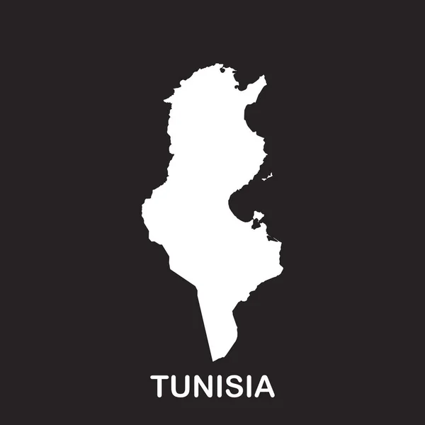 Túnez Mapa Icono Vector Ilustración Símbolo Fondo — Archivo Imágenes Vectoriales