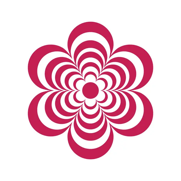 Güzel çiçek logosu vektör çizimi tasarımı