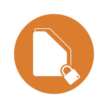 gizli belge güvenlik simgesi, vektör illüstrasyon sembolü tasarımı