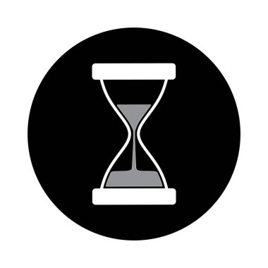 Kum saati logo vektör çizim şablonu tasarımı